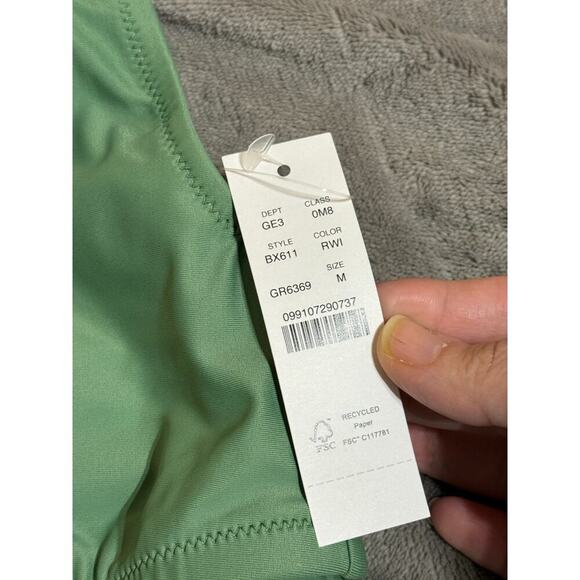 NWT J.Crew Heritage Scoop Neck Bikini Top Venetian Sage Green Size Medium - Picture 3 of 6